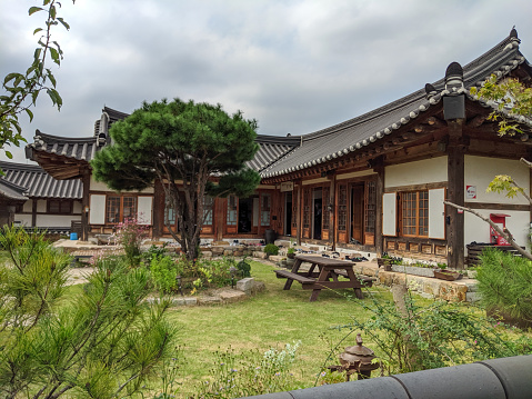 Photo taken in Gyeongju-si, South Korea. September 2019 in a public space, open air museum which depicts life in Korea decades ago.