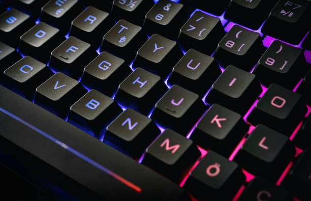 istock Gaming Keyboard With Rgb Led Lights 1187980829