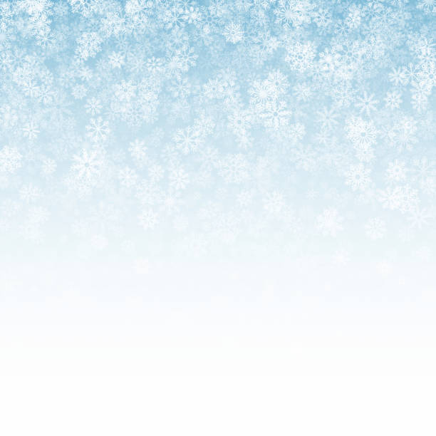 3d fallen schnee effekt licht blau subtile weihnachten hintergrund - white softness blue subtle stock-grafiken, -clipart, -cartoons und -symbole