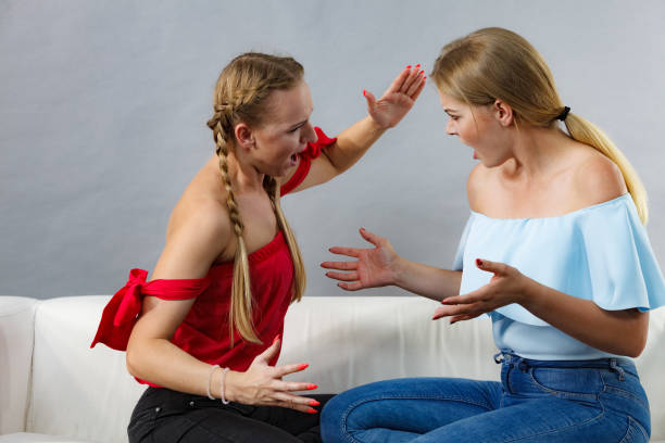 istock Two women having argue fight 1187981998