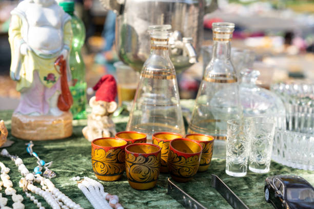 istock Various items for sale at the fair 1187987907
