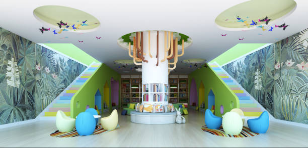 istock 3d render of kids book store 1187991285