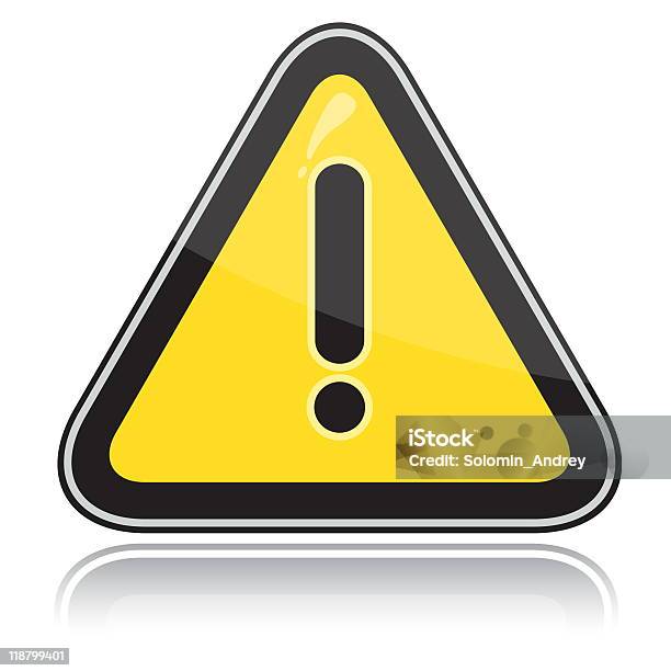 Yellow Triangular Other Dangers Warning Sign Stock Photo - Download Image Now - Icon Symbol, Illustration, Advice