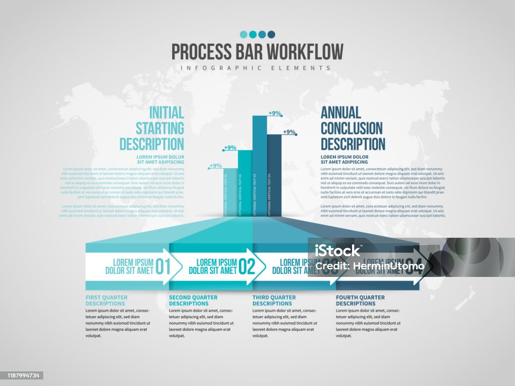 Process Bars Workflow Infographic Stock Illustration - Download Image ...