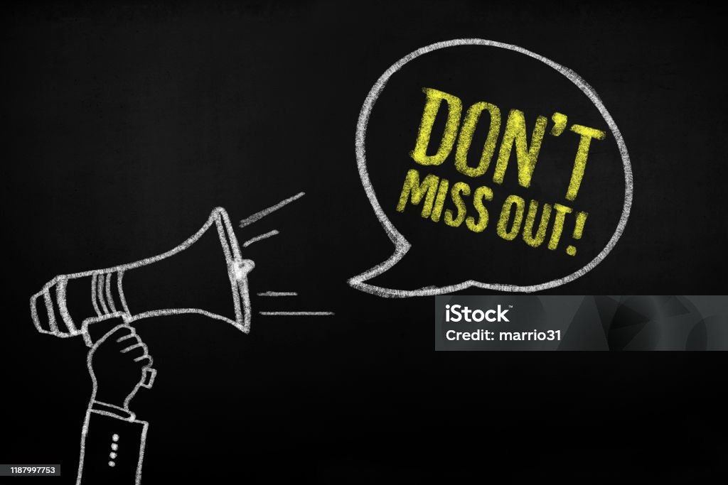 Don't miss out! Missing - Emotion Stock Photo