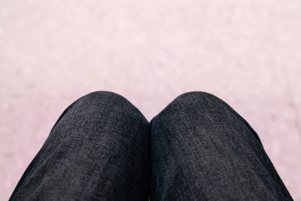 Sit with your knees close together.