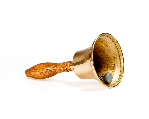 istock Brass handbell with wooden handle 118800750