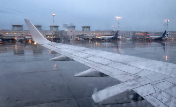 istock Airplane at the terminal gate ready for takeoff 1188009289