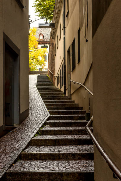 istock Narrow pedestrian street in Old Town Basel 1188012992
