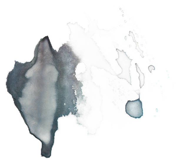 istock Gray watercolor stain abstract background element for design greeting card print web design 1188013013