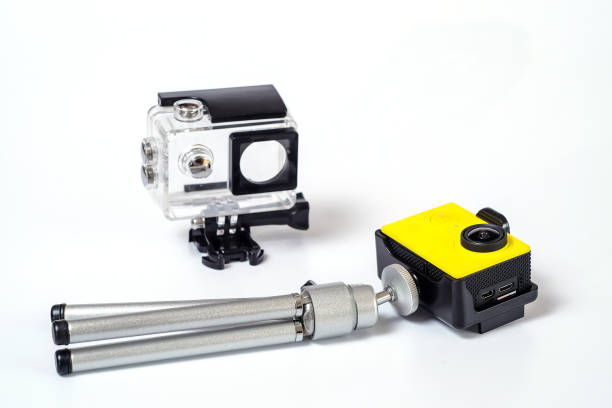 istock Action camera with housing case ,Protection Camera On the sea. 1188019615