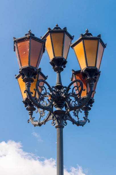 istock Nice street lamp with blue background. 1188020597