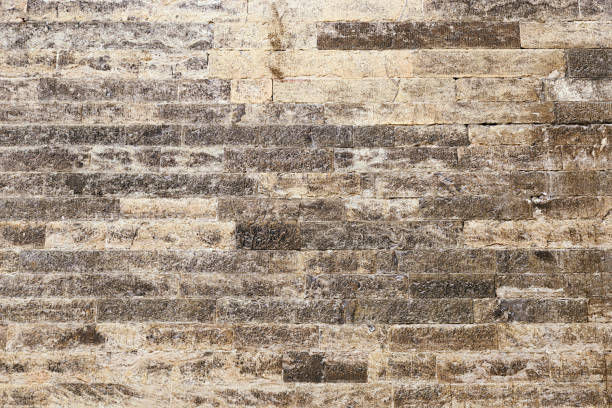 istock Stone wall. The texture of the stone. Flat construction  stones. 1188020693