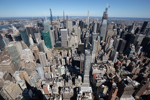 high view of Manhattan Skyline