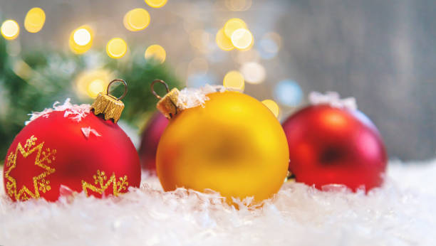 istock Merry Christmas, Holidays greeting card background. Selective focus. 1188027088