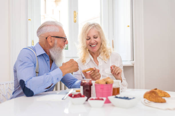 istock Senior couple at home 1188030387
