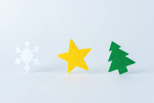 istock Creative Christmas composition made of various winter and New Year things on white background. Minimal Christmas or New Year concept. 1188031807