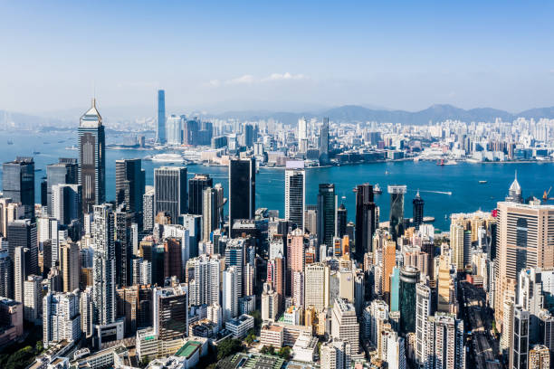 istock Hong Kong City Drone view 1188032548