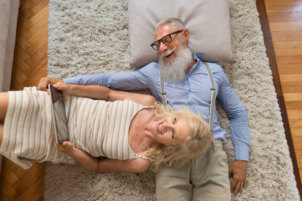 istock Senior couple at home 1188032819