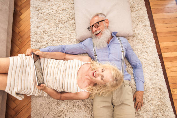 istock Senior couple at home 1188034035