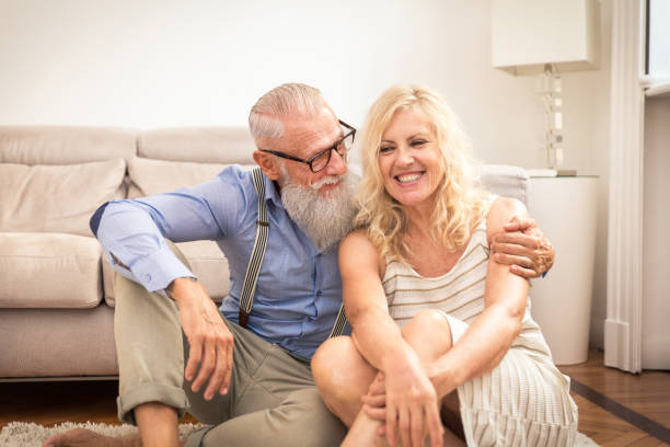istock Senior couple at home 1188034144