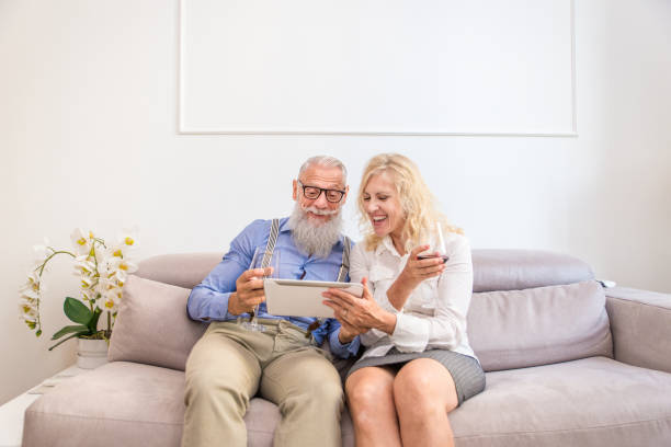 istock Senior couple at home 1188034773