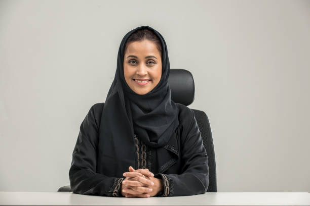 istock Arabian woman isolated on background 1188036363