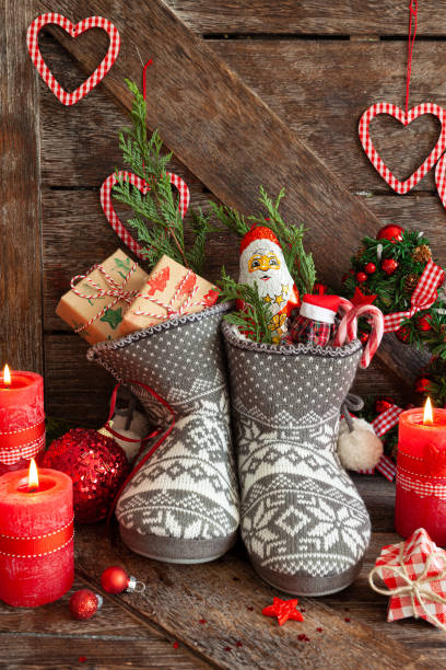 istock Boots with little presents and candy 1188036364