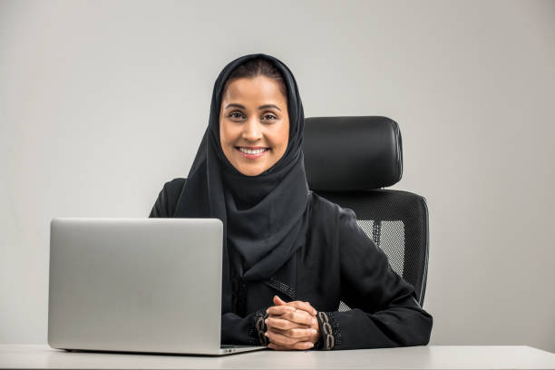 istock Arabian woman isolated on background 1188036928