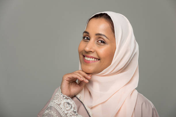 istock Arabian woman isolated on background 1188037073