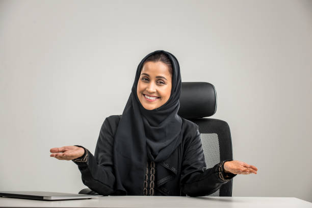 istock Arabian woman isolated on background 1188037173