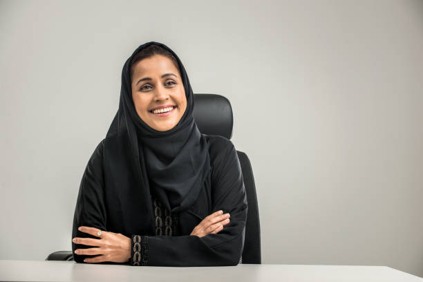Arabian woman isolated on background