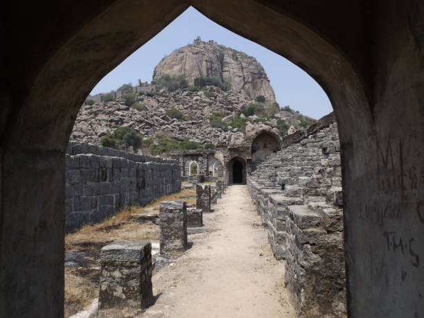 Old and Beautiful Gingee Fort of Tamilnadu stock photo