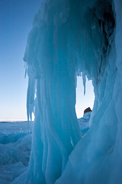 istock A large ice formation from icicles hanging from a cliff. 1188040790