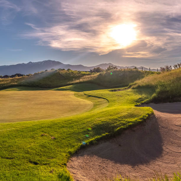 istock Square frame Sand traps or hazards on a golf course 1188042758