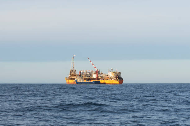 istock Floating production, storage and offloading unit and supply vessel 1188053747