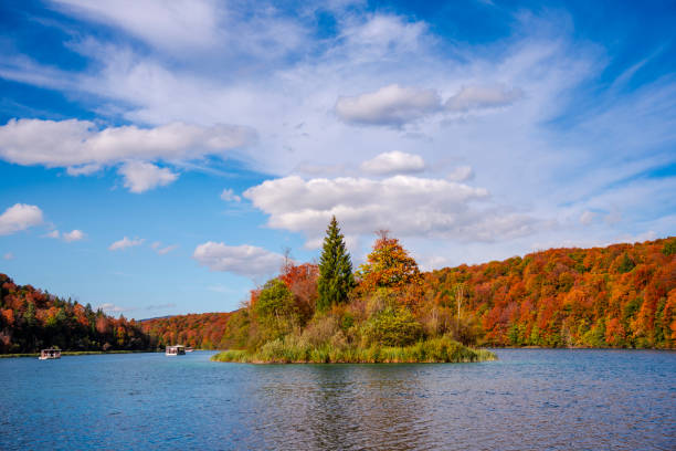istock Beautiful autumn landscape in Plitvice Jezera Lakes Park 1188057158