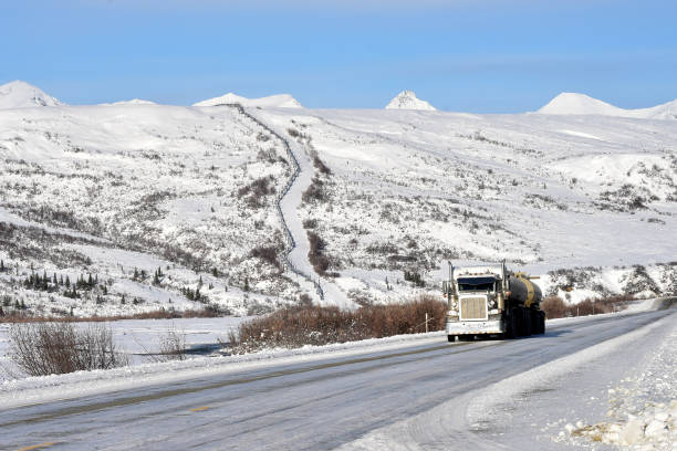 istock Alaska pipeline in winter 1188057986