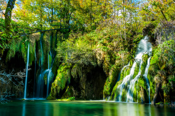 istock Beautiful autumn landscape in Plitvice Jezera Lakes Park 1188058189