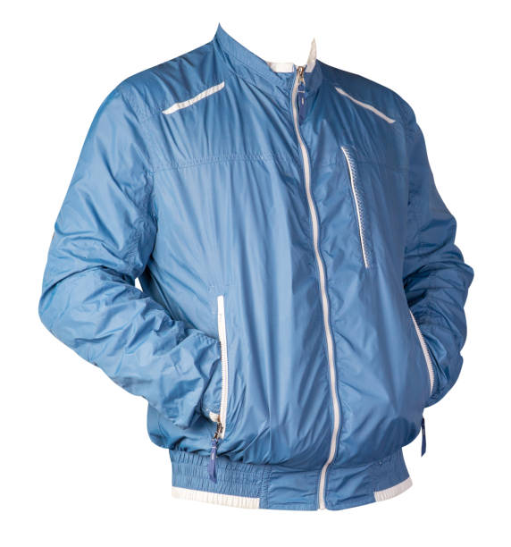 istock sports jacket isolated on a white background. Windbreaker jacket front view. 1188060285