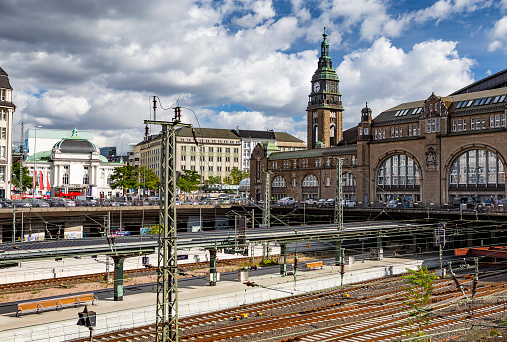Hamburg main railway station (Hauptbahnhof), Germany