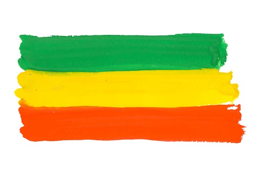 Colorful Rastafarian flag vector background