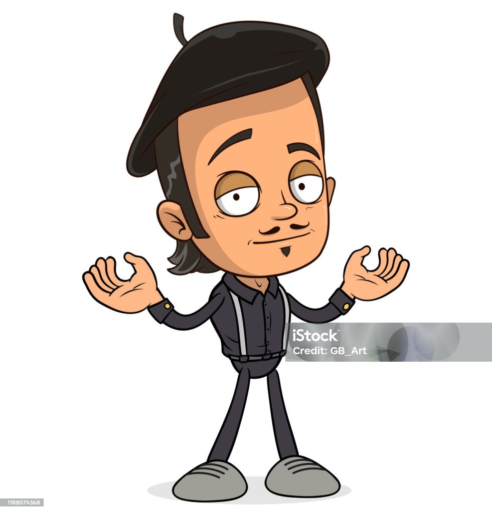 Cartoon Funny Boy Character Ready For Animation Stock Illustration -  Download Image Now - Beret, Adult, Adults Only - iStock