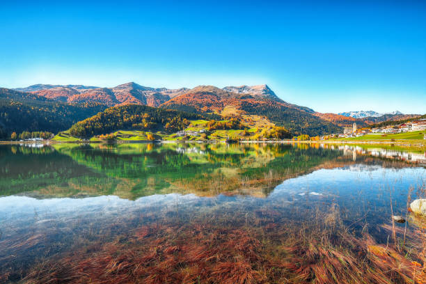 istock Splendid autumn panorama of Haidersee 1188077562
