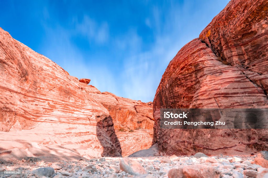 Mountain entrance An entrance into the mountain California Stock Photo