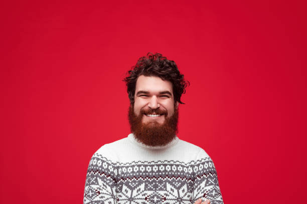 istock Cheerful guy in warm sweater 1188089315
