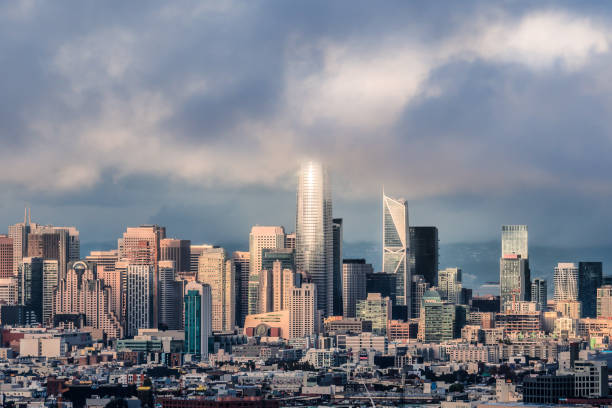 istock San Francisco Skyscrapers in the Clouds 1188090293