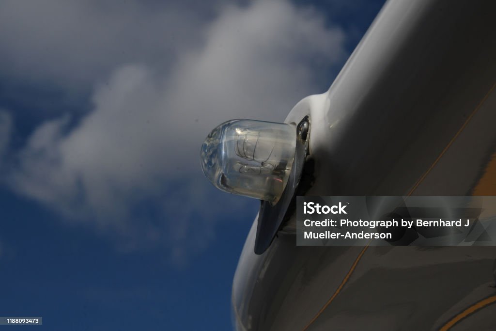 Jet Wing Light Aircraft Light On Wing Stock Photo - Download Image Now - Air Vehicle ...