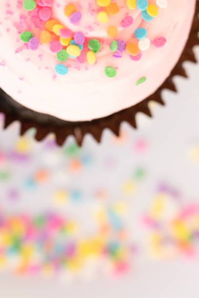 istock Pink frosted cupcake 1188099826