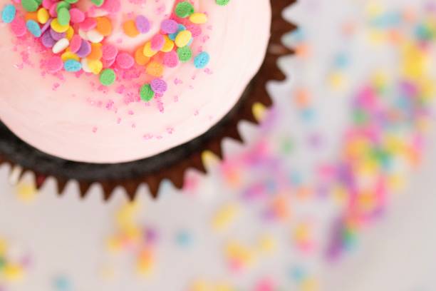 istock Pink frosted cupcake 1188099885